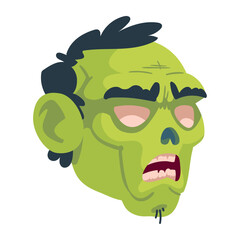 zombie head creepy