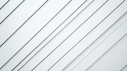 Obraz premium Diagonal Lines on White Background Creating Modern Minimalist Design