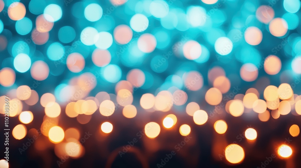 Aufkleber festive bokeh lights creating magical new year's eve atmosphere