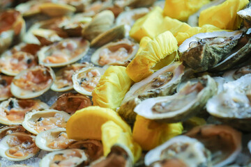 Seafood Appetizer Meal Restaurant Background