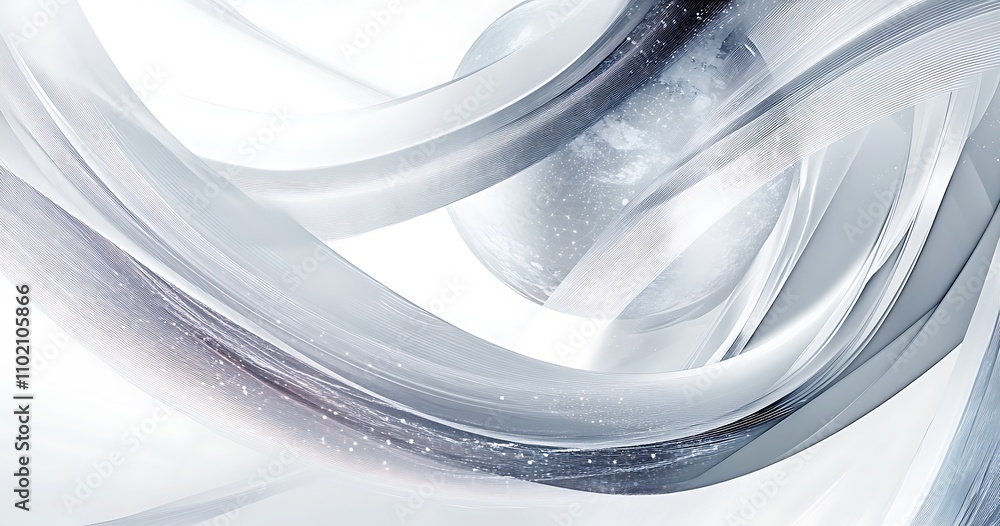Poster Digital abstract background with swirling patterns creating a sense of movement and depth in a modern design