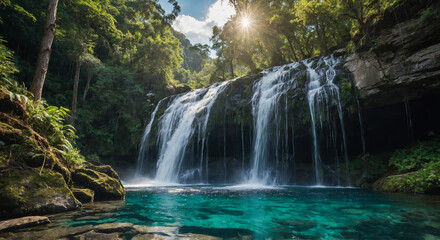 Fototapeta premium waterfall in the forest