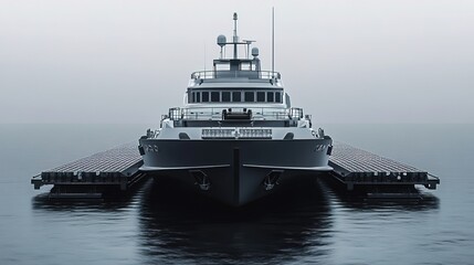 3D Render Boat Transport Concept