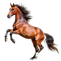 Obraz premium rearing horse isolated