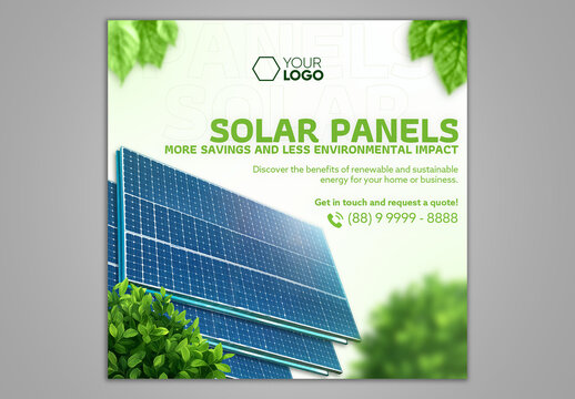 Solar Panels Social Media Template