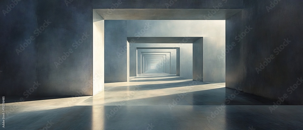 Poster infinite threshold an expansive void leading to boundless possibilities of imagination and contempla