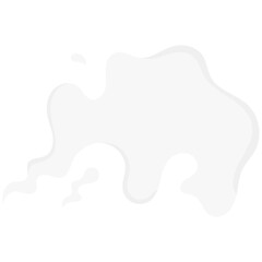 Cartoon smoke effects. Coffee and tea steam, food flavor, smell and aroma. Vector white vapor of hot drinks and food, fire flame, cigarette smoke clouds, coffee cup or mug steam.