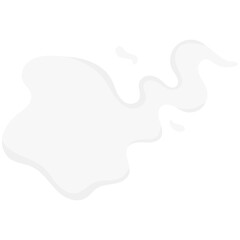 Cartoon smoke effects. Coffee and tea steam, food flavor, smell and aroma. Vector white vapor of hot drinks and food, fire flame, cigarette smoke clouds, coffee cup or mug steam.