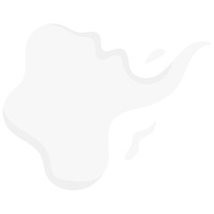 Cartoon smoke effects. Coffee and tea steam, food flavor, smell and aroma. Vector white vapor of hot drinks and food, fire flame, cigarette smoke clouds, coffee cup or mug steam.