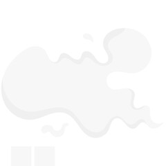 Fototapeta premium Cartoon smoke effects. Coffee and tea steam, food flavor, smell and aroma. Vector white vapor of hot drinks and food, fire flame, cigarette smoke clouds, coffee cup or mug steam.