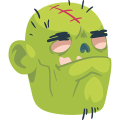 zombie head horror
