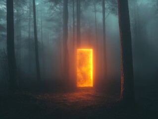 Door in Dark Forest