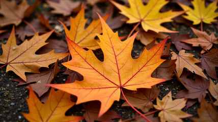 Fototapeta premium autumn maple leaves
