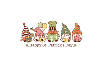 Happy St. Patrick's Day, Retro St Patrick's Day Sublimation T Shirt Design
