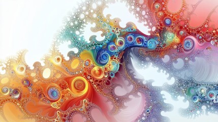 Colourful fractal abstract background