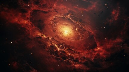 A galaxy seen from afar with cosmic dust  ambient light space on the left,generative ai illustration