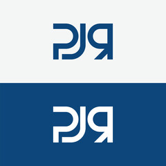 PJR, JPR, or PRJ monogram vector logo. Three letters logo combined artistically. Suitable for company, brand, product, business, event, and organization.
