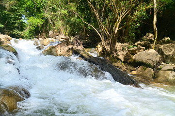 Beautiful Waterfall in Umphang Wildlife Sanctuary, Tak Province, Thailand