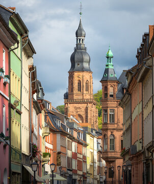 Altstadt Heidelberg Hauptstra&szlig;e Fu&szlig;g&auml;ngerzone