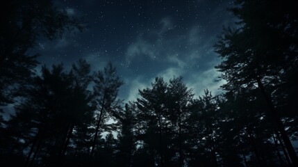 Naklejka premium A starry sky with a far-off galaxy soft natural light space on the right,generative ai illustration