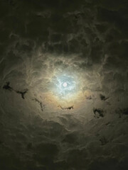 moon and clouds