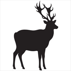 deer silhouette vector