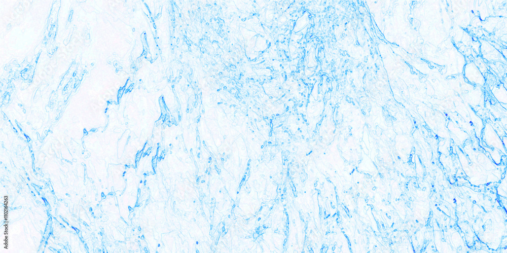 Poster blue and white color frozen ice surface pastel marble floor texture glitter pattern and luxurious ba