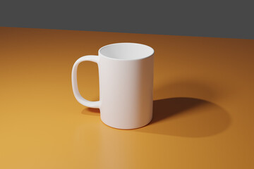 Coffee mug mockup design template