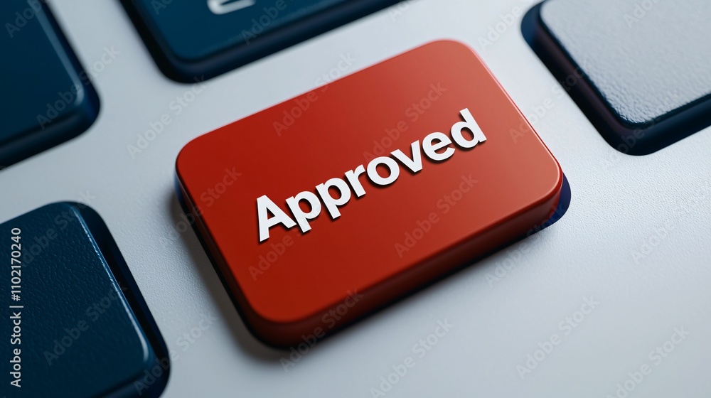 Poster register approval red 