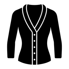 black jacket isolated on white background