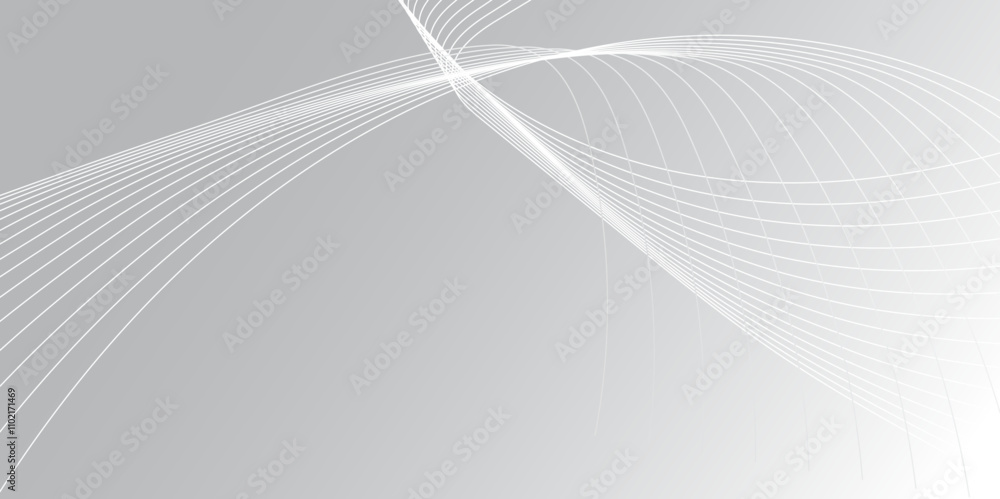 Poster white and gray abstract background wallpaper for presentation with gradient and line vector image.