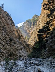 National park Samaria gorge