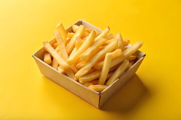 French fries in a cardboard tray 