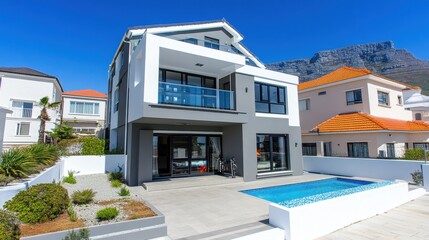 Modern Luxury Villa with Pool and Mountain View