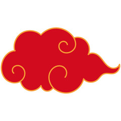 Chinese Oriental Cloud. Cloud in Chinese style. Chinese clouds set.