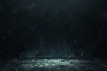 Obraz premium A mysterious and artistically textured black abstract surface for your creative project