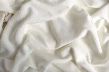 The texture is soft jersey knitted fabric lies in drape.