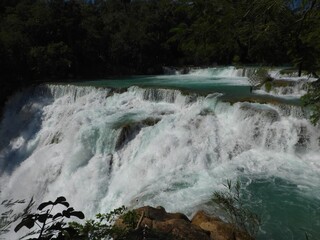 El Meco Waterfall, Huasteca Potosina, San Luis de Potosi, Mexico