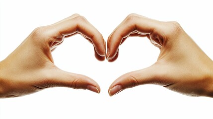 Two Hands Forming A Heart Shape Symbol