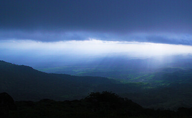 sunrays coming out from clouds