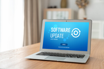 Software update on computer for modish version of device software upgrade