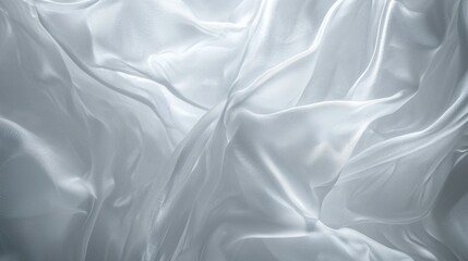Obraz premium White gray satin texture that is white silver fabric silk panorama background with beautiful soft blur pattern natural.