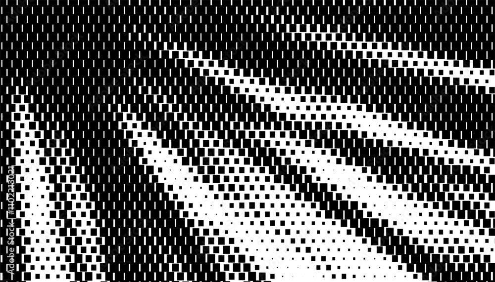 Aufkleber black and white abstract halftone pattern with light effect. smooth motion for sporty background and