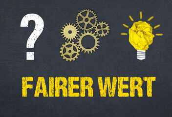 Obraz premium fairer Wert 