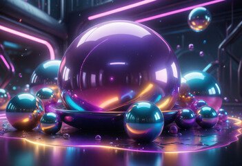 disco ball with lights