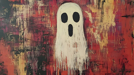 background with paint gost
