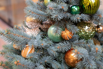 Christmas tree with decorations