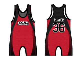 Wrestling singlets designed with an elegant edgy and wild look. Sports gear template mockup perfect fit for all sports. The designs that go on casual wear, shirts, fashion apparel, and all kind 