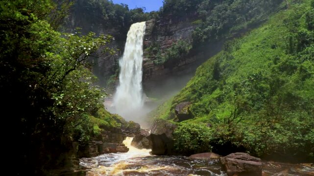 Canaima National Park is a national park located in the state of Bol&iacute;var, Venezuela. It was created on June 12, 1962 and declared a World Heritage Site by UNESCO in 1994. It has an area of ​​30,000 km