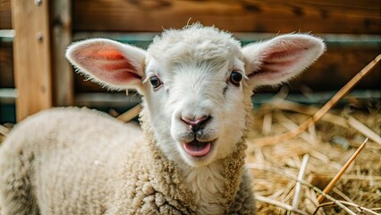 Obraz premium sheep and lambs